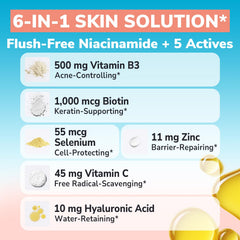 Clear skin concept with acne improvement