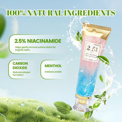 Toothpaste tube dispensing rich mint foam