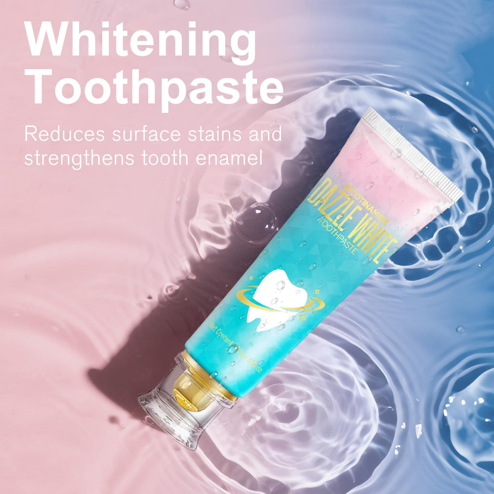 Niacinamide whitening toothpaste packaging and tube