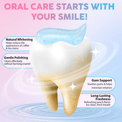 Gums and teeth illustration showing gum care and enamel protection