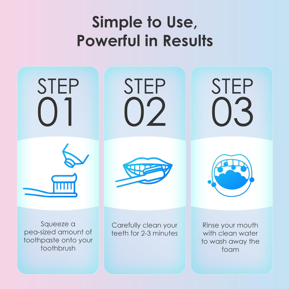 2025 clean formula badge for Niacinamide toothpaste