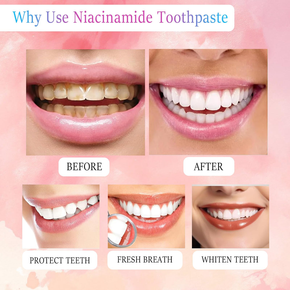 Full packaging and branding of Niacinamide Whitening Toothpaste