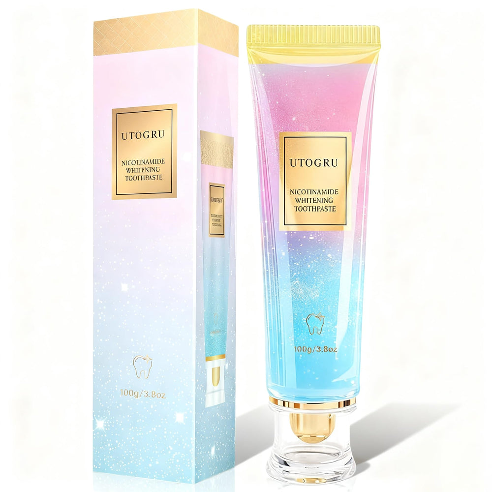 Utogru Niacinamide Whitening Toothpaste tube with mint label