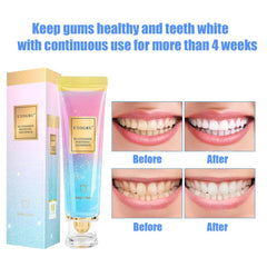 Close-up of Niacinamide Whitening Toothpaste texture