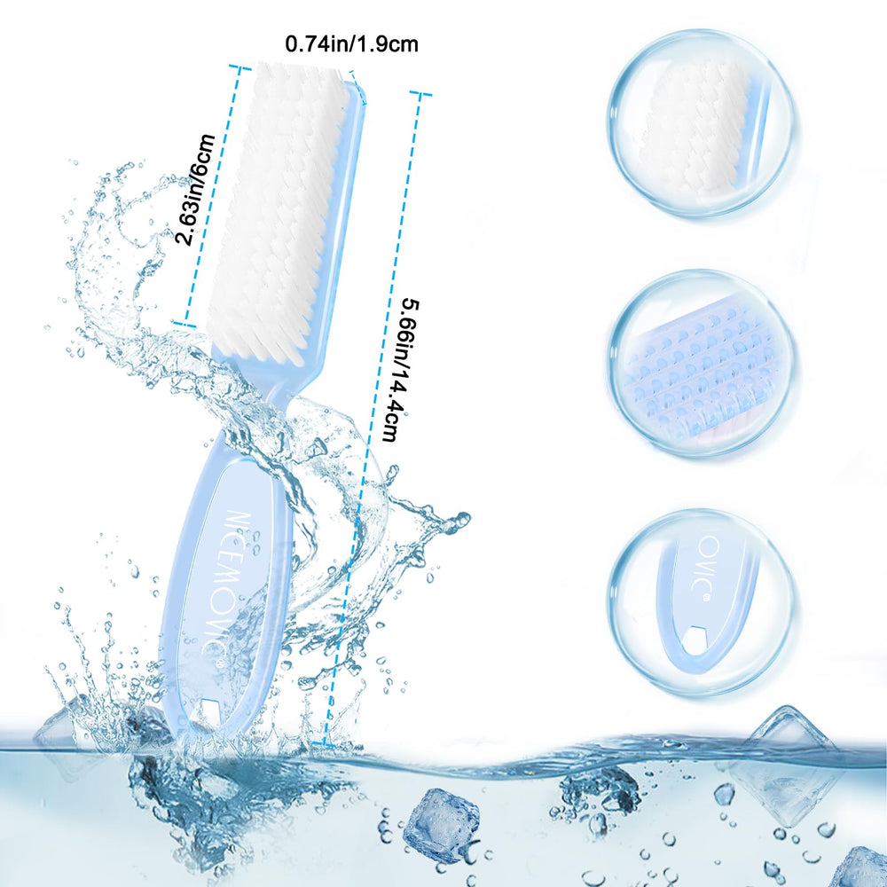 NICEMOVIC compact travel brush fits in bags for on-the-go cleaning.