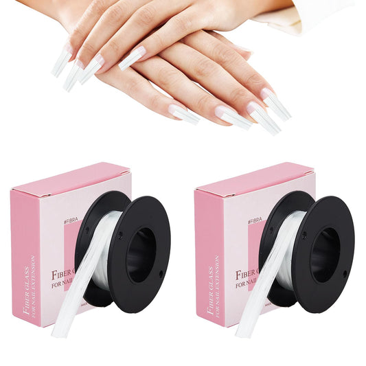 NICENEEDED nail extension fiber 2-pack packaging for easy DIY nail extensions