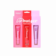Nicka K New York Glow Lip Butter Rose for hydration and silky shine.