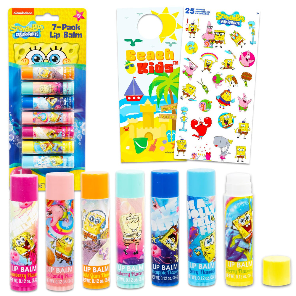Nickelodeon Spongebob lip balm berry flavor for kids, glide with hydration