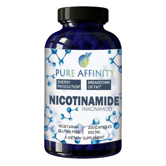 Pure Affinity Nicotinamide 200 Count bottle front label