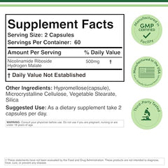 Close-up of NR NAD+ supplement capsules