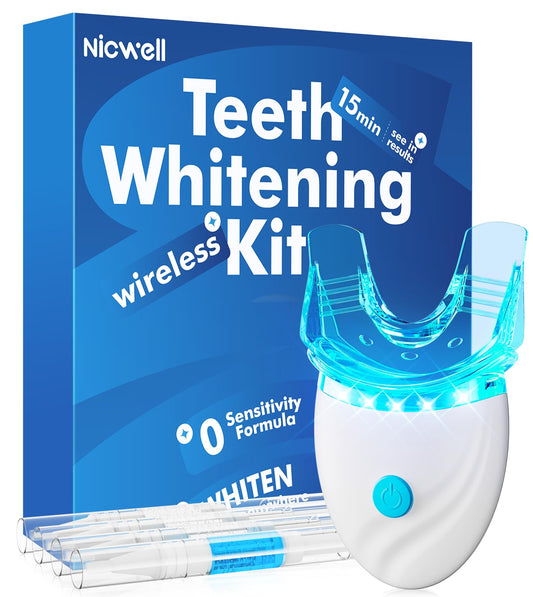 Nicwell Teeth Whitening Kit for Sensitive Teeth with trays and pens