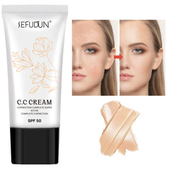 NIFEISHI CC Cream swatch shows even skin tone and natural radiance