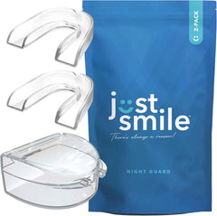 Just Smile Night Guard for Teeth Grinding - Moldable Mouth Guard (2 Pack)