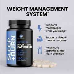 Night Time Fat Burner product packaging and logo