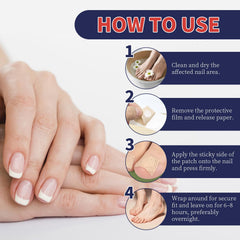 Nighttime Nail Patches daily-use guidance helps improve nail appearance over months.