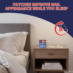 Nighttime Nail Patches visible-results highlights brighter, smoother nails after consistent use.