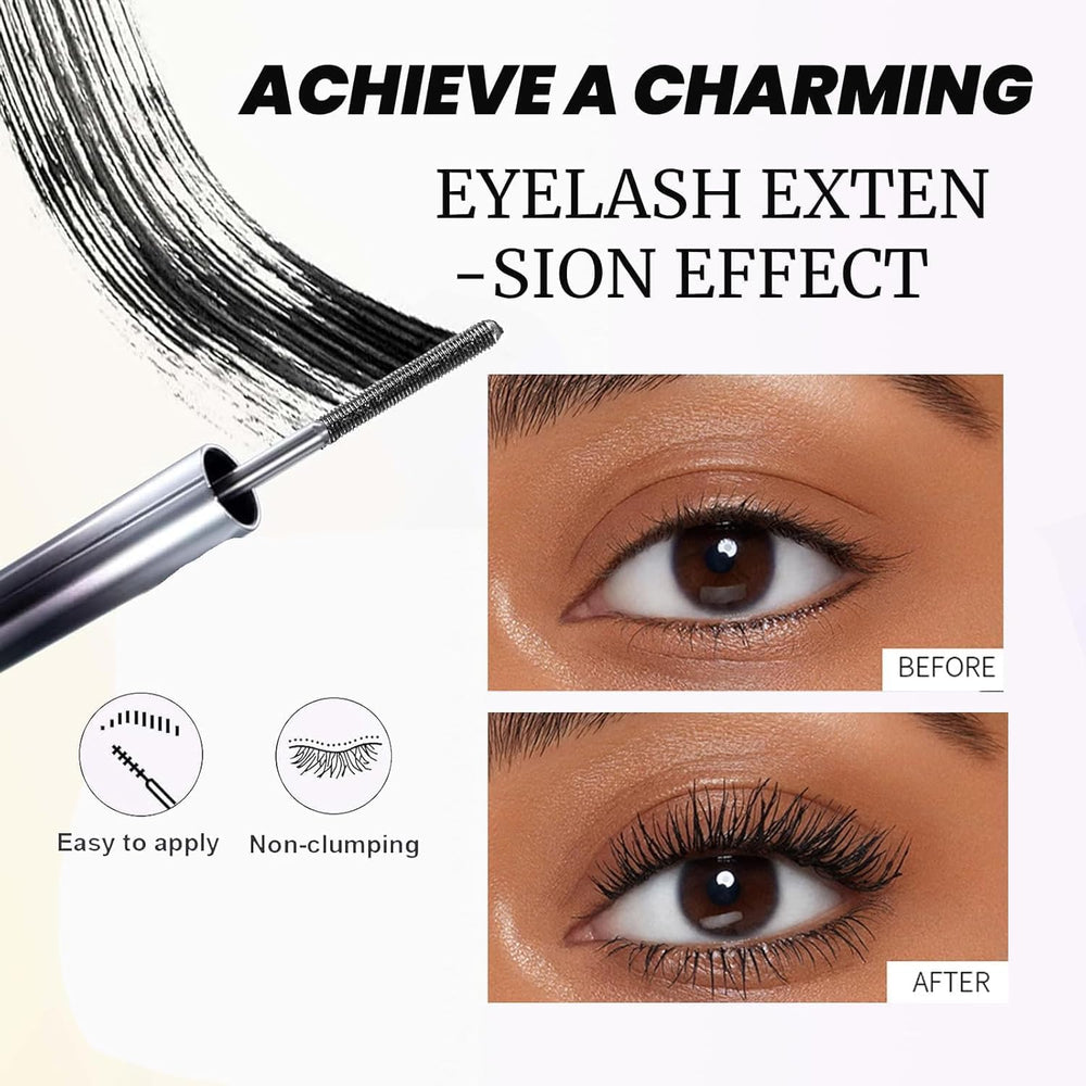 Nine-Tailed Fox Iron Wand Mascara 3D curl with smooth brushless wand