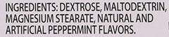 USA designed, sold, and fulfilled label on Power Mints display