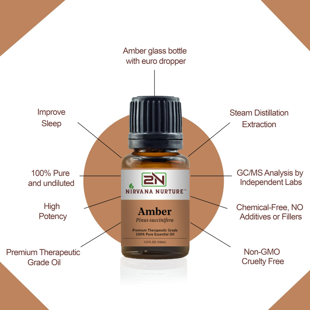 Amber essential oil with carrier oil for dilution