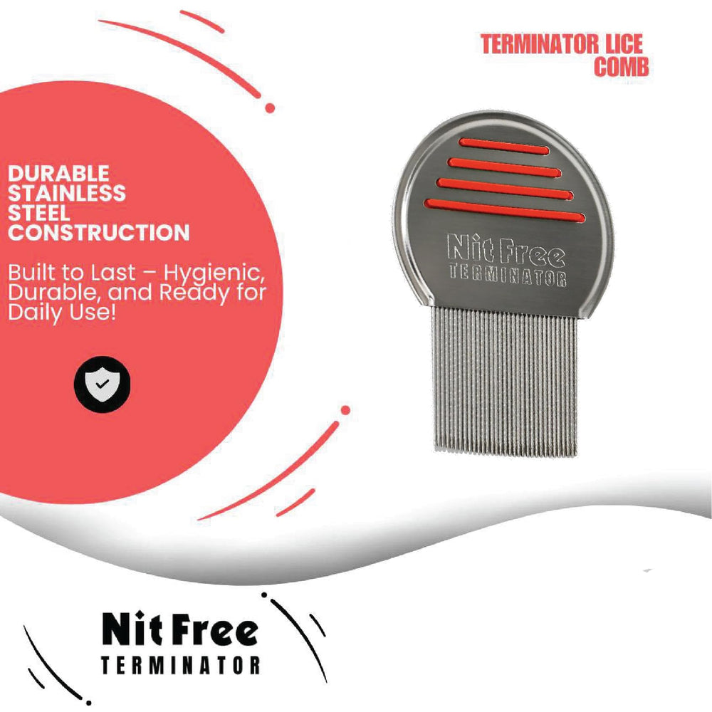 Nit Free Terminator packaging shows color variation and single-pack size