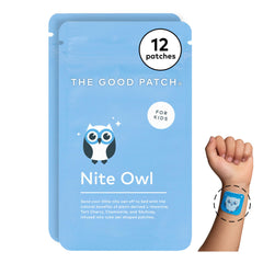 Nite Owl Patch packaging with six owl designs