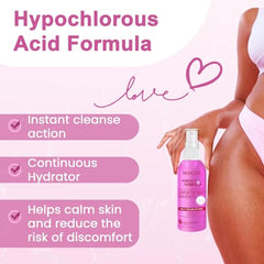 Nivexis Feminine Skin Spray application demonstrates quick soothing after activities.