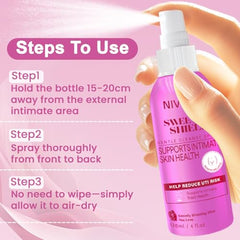 Nivexis travel-size bottle fits in bags for fresh comfort anywhere.