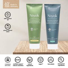 Ingredients: coconut oil and calcium carbonate in Niyok toothpaste