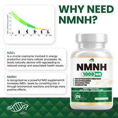 120 vegan NMNH capsules in bottle