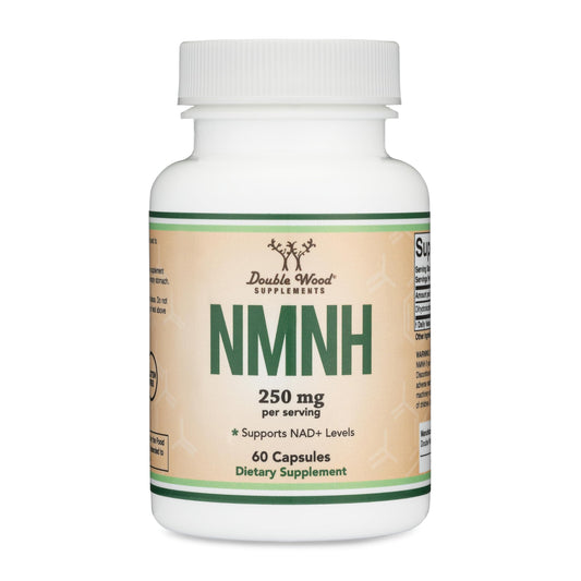 Front view of NMNH NMN supplement bottle