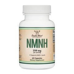 Front view of NMNH NMN supplement bottle
