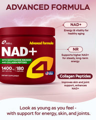 Close-up of 1400mg formula text on bottle label