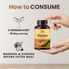 All natural fenugreek capsules with no artificial additives