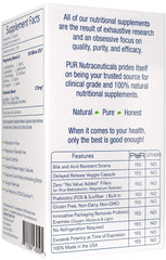 Labeling highlights: vegan, non-GMO, gluten-free, no fillers