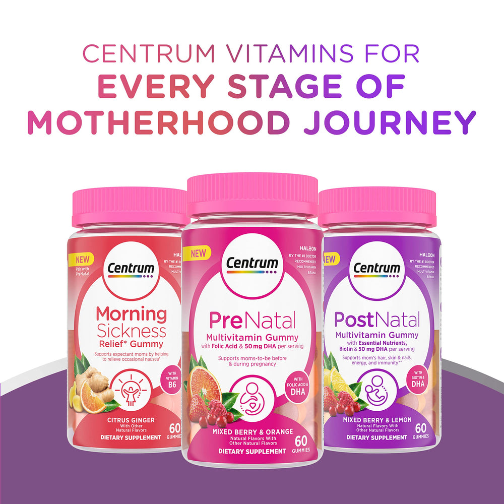 No high fructose corn syrup badge on Centrum gummies appeals to mindful snacking
