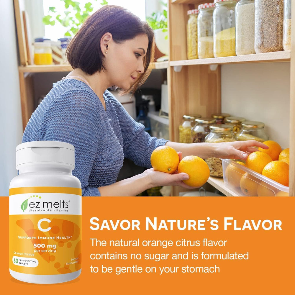 Vitamin C dissolvable tablet no water needed