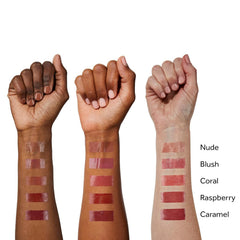 No7 HydraLuminous Lip Balm Blush glide during application for smooth wear
