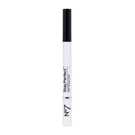 No7 Stay Precise eyeliner bottle with precision tip for a controlled cat-eye look.