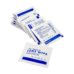 Wipe used on eyeglasses lenses