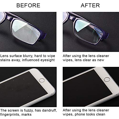 Ammonia-free formula and packaging of Noble lens wipes