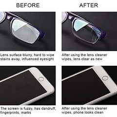 Ammonia-free formula and packaging of Noble lens wipes
