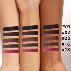 Noerrors plum gel eyeliner pencil creates bold color for statement looks.