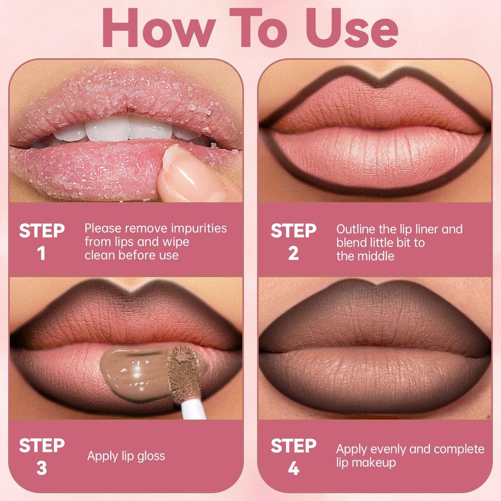 Noerrors lip combo pen portable kit fits in a purse for quick touch-ups.