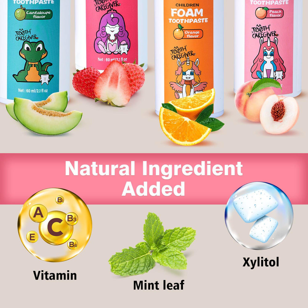 Easy brushing guide with NOHOO kids toothpaste
