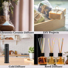 Hotel-inspired spa setting with Noir Mystique diffuser oil