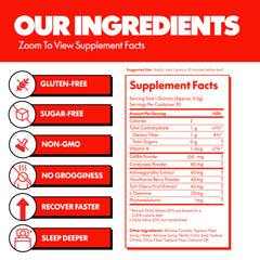 NOKT Sleep Gummies nutrition facts and plant-based ingredients