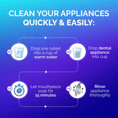 Non-abrasive formula safe for all oral appliances