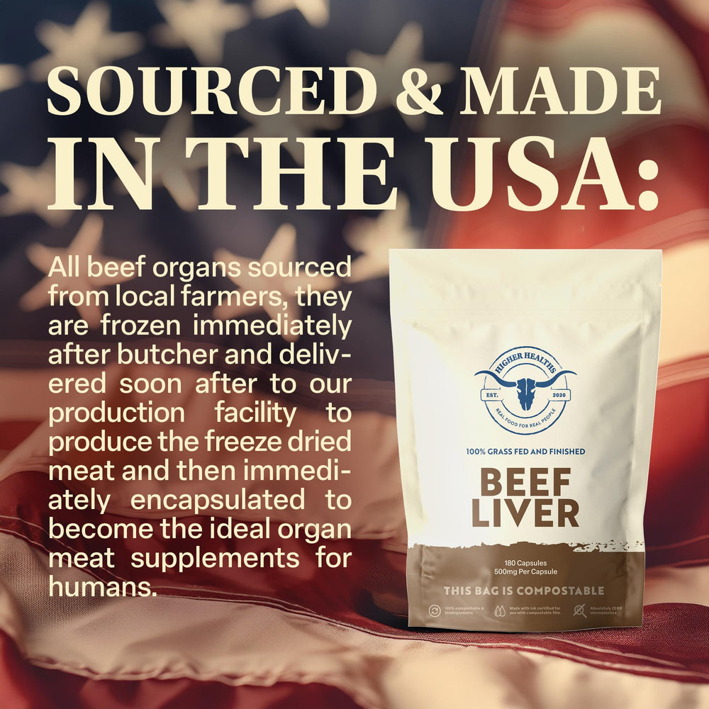 Non-GMO beef liver capsules