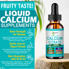 Non-GMO calcium liquid drops ingredients list