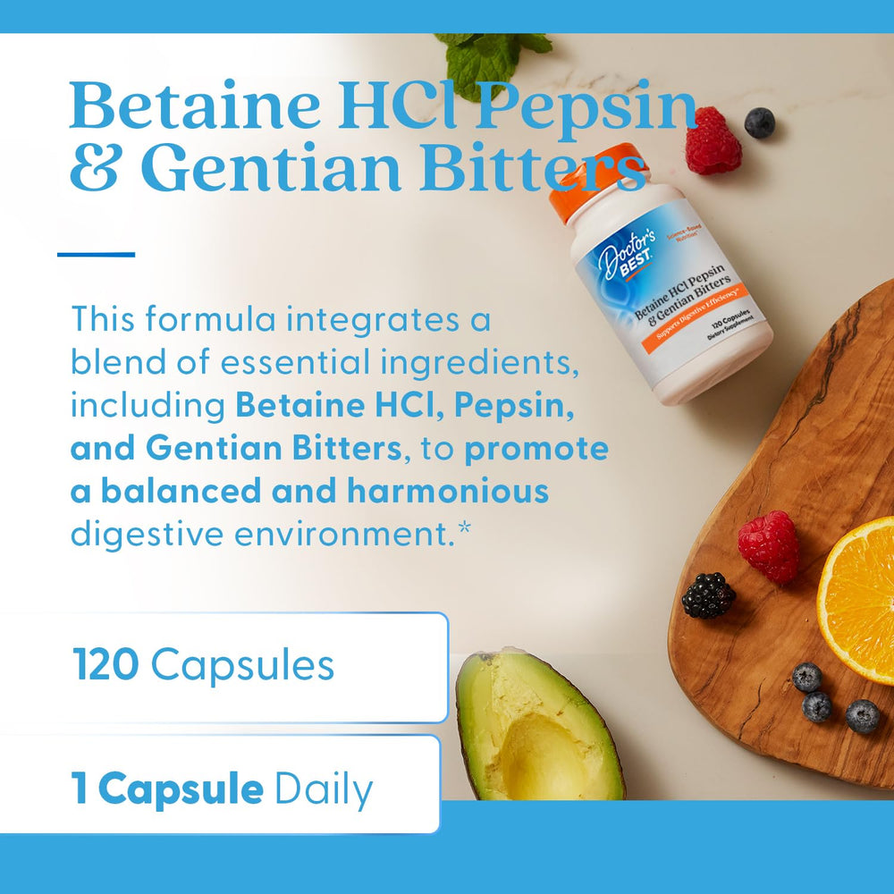 Non-GMO and gluten-free badge for the digestive enzyme supplement.